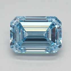 Diament laboratoryjny o barwie fantazyjnej szlif szmaragdowy, 1.08ct, VVS2, Fancy Intense Blue, IGI LG613350752