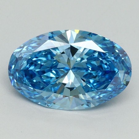 Diament laboratoryjny o barwie fantazyjnej szlif owalny, 1.94ct, VVS2, Fancy Vivid Blue, IGI LG644438481