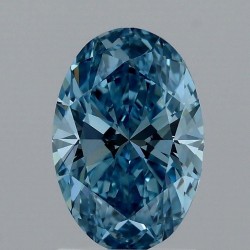 Diament laboratoryjny o barwie fantazyjnej szlif owalny, 1.57ct, VVS2, Fancy Vivid Blue, IGI LG709537543