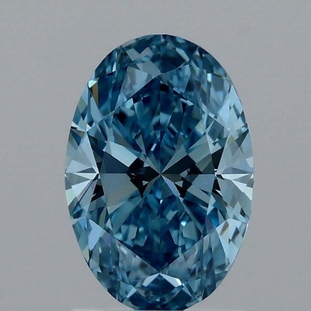 Diament laboratoryjny o barwie fantazyjnej szlif owalny, 1.57ct, VVS2, Fancy Vivid Blue, IGI LG709537543