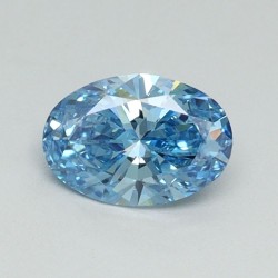 Diament laboratoryjny o barwie fantazyjnej szlif owalny, 0.5ct, VVS2, Fancy Vivid Blue, IGI LG617483729