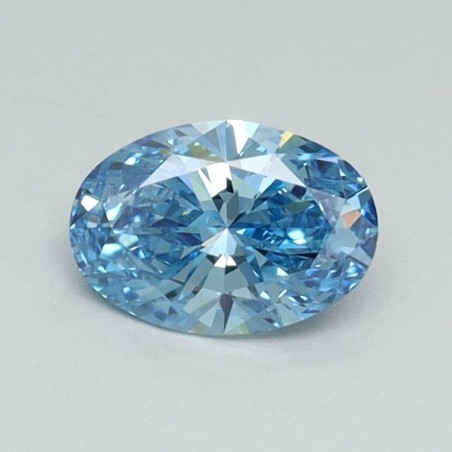 Diament laboratoryjny o barwie fantazyjnej szlif owalny, 0.5ct, VVS2, Fancy Vivid Blue, IGI LG617483729