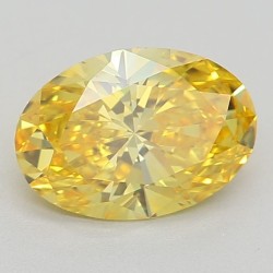 Diament laboratoryjny o barwie fantazyjnej szlif owalny, 0.85ct, VVS1, Fancy Vivid Yellow, IGI LG617402368