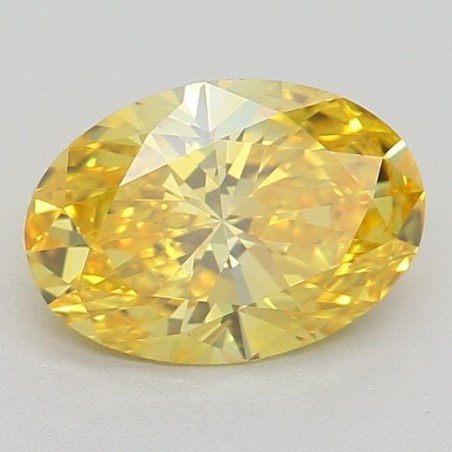 Diament laboratoryjny o barwie fantazyjnej szlif owalny, 0.85ct, VVS1, Fancy Vivid Yellow, IGI LG617402368