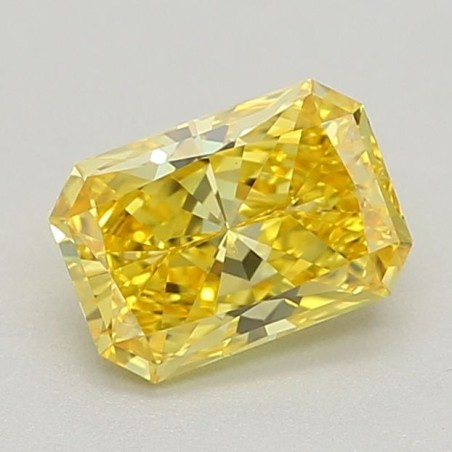 Diament laboratoryjny o barwie fantazyjnej radiant, 0.8ct, VVS1, Fancy Vivid Yellow, IGI LG618468125