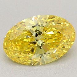 Diament laboratoryjny o barwie fantazyjnej szlif owalny, 0.85ct, VVS2, Fancy Vivid Yellow, IGI LG619433734