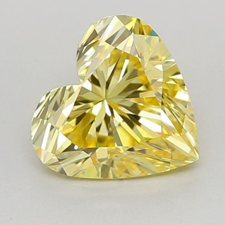 Diament laboratoryjny o barwie fantazyjnej serce, 0.64ct, VVS2, Fancy Vivid Yellow, IGI LG620448548