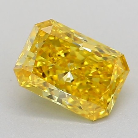 Diament laboratoryjny o barwie fantazyjnej radiant, 0.52ct, VVS2, Fancy Vivid Yellow, IGI LG618408502