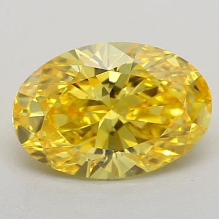 Diament laboratoryjny o barwie fantazyjnej szlif owalny, 0.74ct, VVS2, Fancy Vivid Yellow, IGI LG618471901