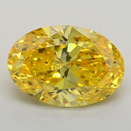 Diament laboratoryjny o barwie fantazyjnej szlif owalny, 0.84ct, VVS2, Fancy Vivid Yellow, IGI LG617425978
