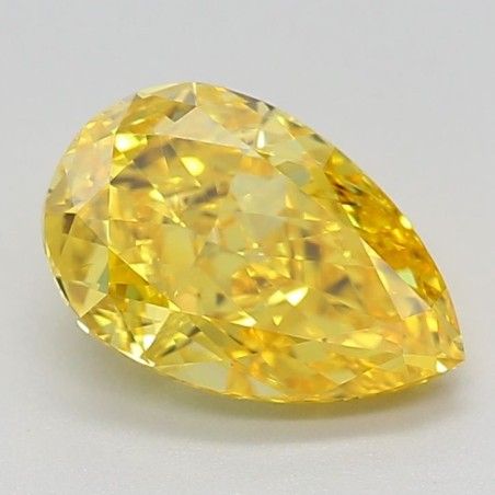 Diament laboratoryjny o barwie fantazyjnej szlif gruszkowy, 1.04ct, VVS1, Fancy Vivid Yellow, IGI LG635427912