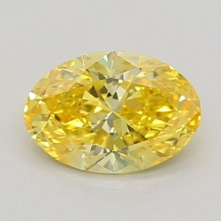Diament laboratoryjny o barwie fantazyjnej szlif owalny, 0.54ct, VVS1, Fancy Vivid Yellow, IGI LG640484343