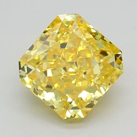 Diament laboratoryjny o barwie fantazyjnej szlif radiant kawadratowy, 0.76ct, VVS1, Fancy Vivid Yellow, IGI LG641470583