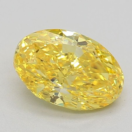 Diament laboratoryjny o barwie fantazyjnej szlif owalny, 0.8ct, VVS1, Fancy Vivid Yellow, IGI LG641406852