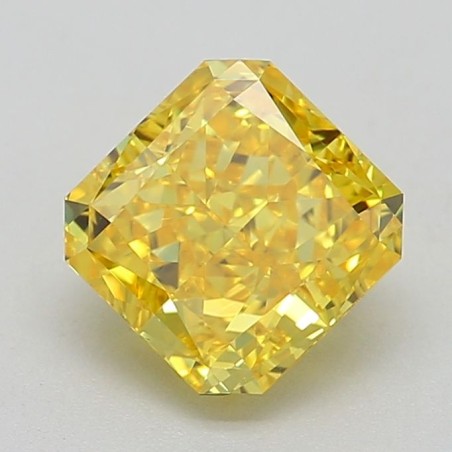 Diament laboratoryjny o barwie fantazyjnej szlif radiant kawadratowy, 0.81ct, VVS1, Fancy Vivid Yellow, IGI LG641470585