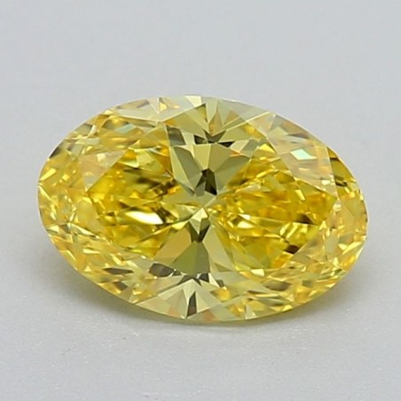Diament laboratoryjny o barwie fantazyjnej szlif owalny, 0.52ct, VVS1, Fancy Vivid Yellow, IGI LG640484328