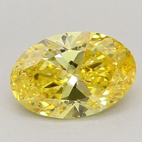 Diament laboratoryjny o barwie fantazyjnej szlif owalny, 0.71ct, VVS1, Fancy Vivid Yellow, IGI LG616409731