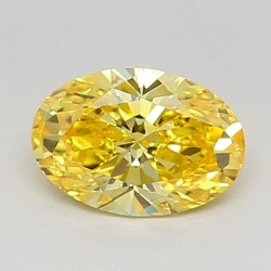 Diament laboratoryjny o barwie fantazyjnej szlif owalny, 0.84ct, VVS2, Fancy Vivid Yellow, IGI LG615371027