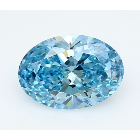 Diament laboratoryjny o barwie fantazyjnej szlif owalny, 2.5ct, VVS2, Fancy Vivid Blue, IGI LG729572745