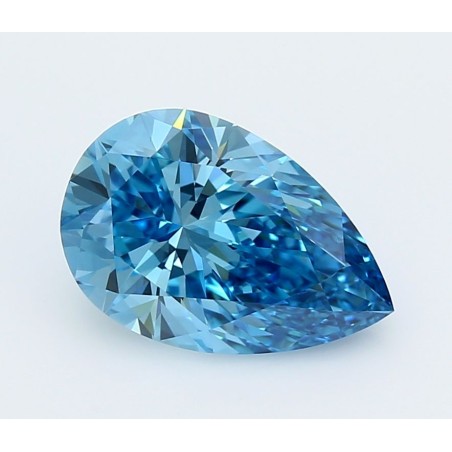 Diament laboratoryjny o barwie fantazyjnej szlif gruszkowy, 3ct, VVS2, Fancy Vivid Blue, IGI LG729564616