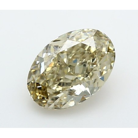 Diament laboratoryjny o barwie fantazyjnej szlif owalny, 2.09ct, VVS2, Fancy Light Grayish Yellow, IGI LG726542368