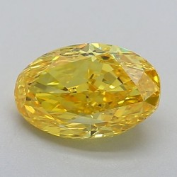 Diament laboratoryjny o barwie fantazyjnej szlif owalny, 0.73ct, VVS1, Fancy Vivid Yellow, IGI LG639427158