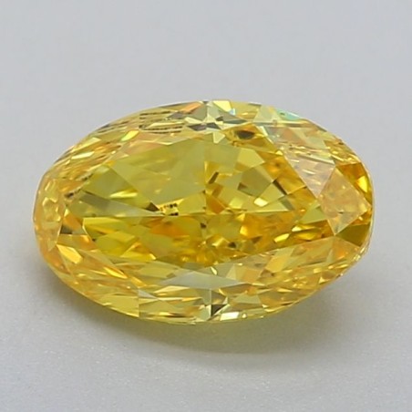 Diament laboratoryjny o barwie fantazyjnej szlif owalny, 0.73ct, VVS1, Fancy Vivid Yellow, IGI LG639427158