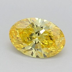 Diament laboratoryjny o barwie fantazyjnej szlif owalny, 0.52ct, VVS2, Fancy Vivid Yellow, IGI LG640411602