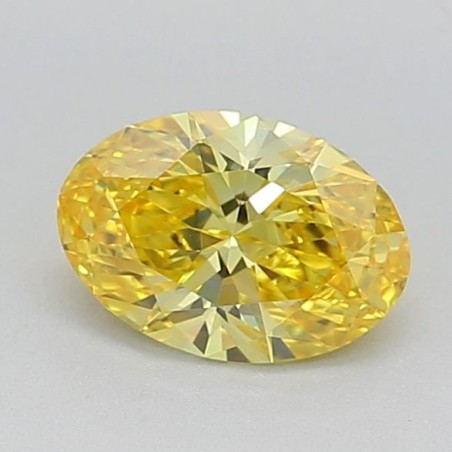 Diament laboratoryjny o barwie fantazyjnej szlif owalny, 0.52ct, VVS2, Fancy Vivid Yellow, IGI LG640411602