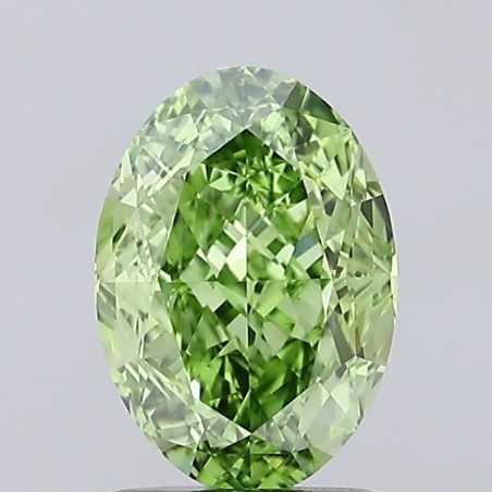 Diament laboratoryjny o barwie fantazyjnej szlif owalny, 2.03ct, VVS1, Fancy Vivid Green, IGI LG694557804