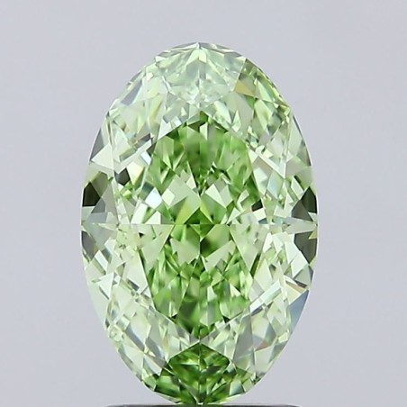 Diament laboratoryjny o barwie fantazyjnej szlif owalny, 2.03ct, VVS1, Fancy Vivid Green, IGI LG694527670