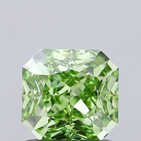 Diament laboratoryjny o barwie fantazyjnej szlif radiant kawadratowy, 1.03ct, VVS1, Fancy Vivid Green, IGI LG694557808