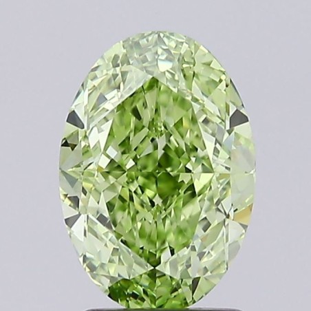 Diament laboratoryjny o barwie fantazyjnej szlif owalny, 2.54ct, IF, Fancy Vivid Green, IGI LG694582083