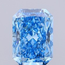 Diament laboratoryjny o barwie fantazyjnej radiant, 1.39ct, VVS2, Fancy Vivid Blue, IGI LG733577049