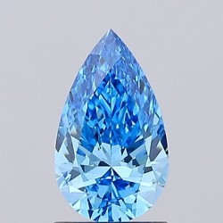 Diament laboratoryjny o barwie fantazyjnej szlif gruszkowy, 0.99ct, VVS2, Fancy Vivid Blue, IGI LG702529177