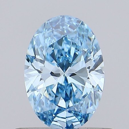 Diament laboratoryjny o barwie fantazyjnej szlif owalny, 0.51ct, VVS1, Fancy Vivid Blue, IGI LG689531707