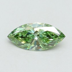 Diament laboratoryjny o barwie fantazyjnej markiza, 0.53ct, VVS2, Fancy Vivid Green, IGI LG611366500