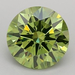 Diament laboratoryjny o barwie fantazyjnej szlif okrągły, 1.52ct, VVS2, Fancy Vivid Green, IGI LG681516079