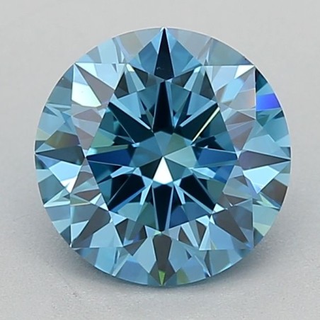 Diament laboratoryjny o barwie fantazyjnej szlif okrągły, 1.51ct, VVS1, Fancy Vivid Blue, IGI LG681516104