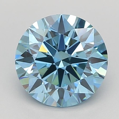 Diament laboratoryjny o barwie fantazyjnej szlif okrągły, 1.53ct, IF, Fancy Vivid Blue, IGI LG681516075