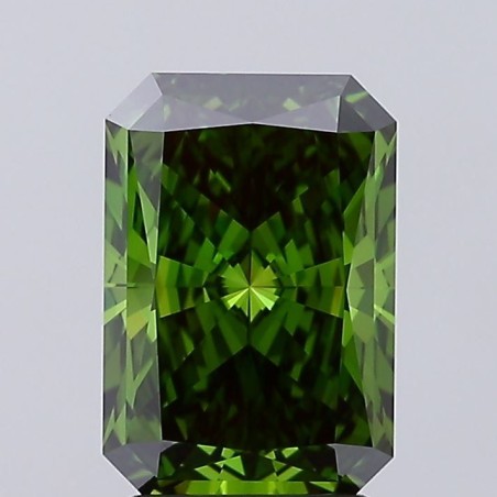 Diament laboratoryjny o barwie fantazyjnej radiant, 2.52ct, VVS1, Fancy Vivid Green, IGI LG684506611