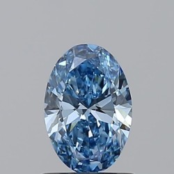 Diament laboratoryjny o barwie fantazyjnej szlif owalny, 0.75ct, VVS1, Fancy Vivid Blue, IGI LG712574909