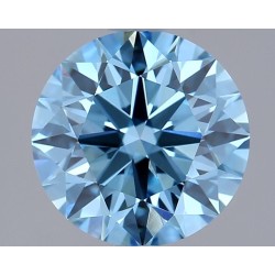 Diament laboratoryjny o barwie fantazyjnej szlif okrągły, 1.49ct, VVS1, Fancy Vivid Blue, IGI LG735591561