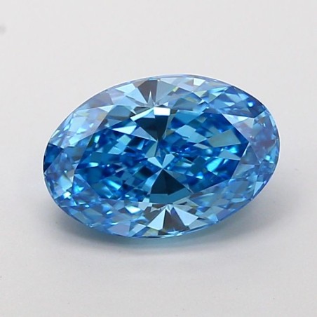 Diament laboratoryjny o barwie fantazyjnej szlif owalny, 2.03ct, VVS2, Fancy Vivid Blue, IGI LG720594290