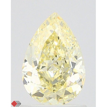 Diament laboratoryjny o barwie fantazyjnej szlif gruszkowy, 1.3ct, VVS2, Fancy Yellow, IGI LG724521353