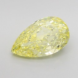 Diament laboratoryjny o barwie fantazyjnej szlif gruszkowy, 2.51ct, VVS2, Fancy Intense Yellow, IGI LG723515494