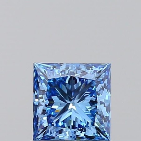 Diament laboratoryjny o barwie fantazyjnej szlif princess, 0.82ct, VVS1, Fancy Vivid Blue, IGI LG717577431