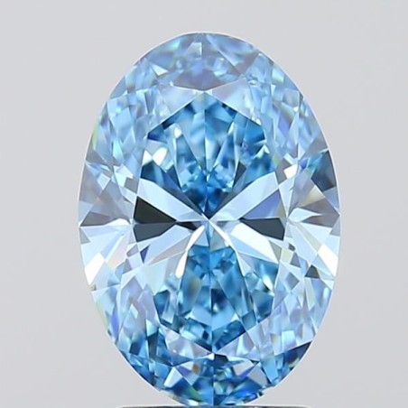 Diament laboratoryjny o barwie fantazyjnej szlif owalny, 2.01ct, VVS1, Fancy Vivid Blue, IGI LG717577434