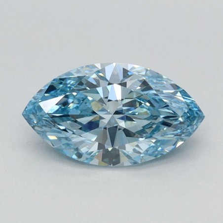 Diament laboratoryjny o barwie fantazyjnej markiza, 0.7ct, VVS2, Fancy Vivid Blue, IGI LG626424609