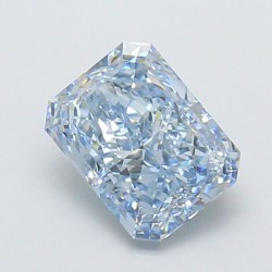 Diament laboratoryjny o barwie fantazyjnej radiant, 1.46ct, VVS2, Fancy Intense Blue, IGI LG704590289